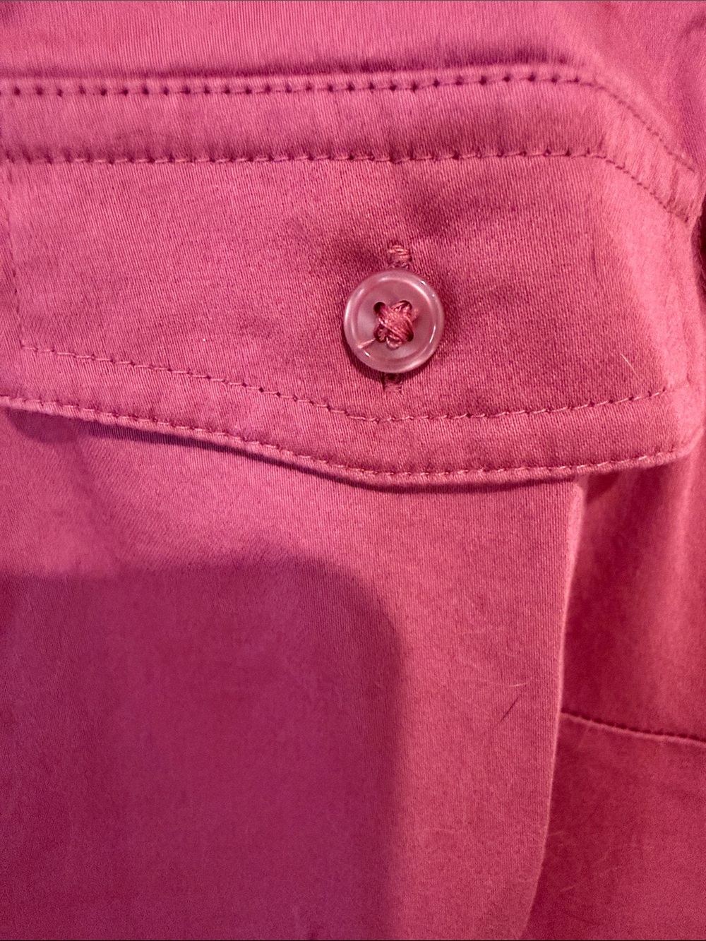Van Heusen Sleeveless Button-Front Shirt - Deep Raspberry - Picture 8 of 9